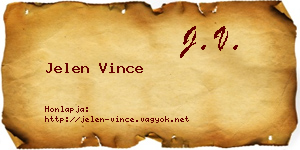 Jelen Vince névjegykártya